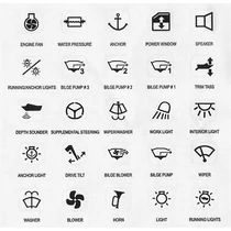 Kapcsoló szimbólum matrica