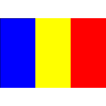 Zászló román 20 x 30 cm