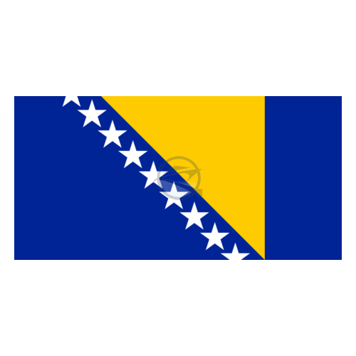 zászló bosznia hercegovina, 20 x 30 cm