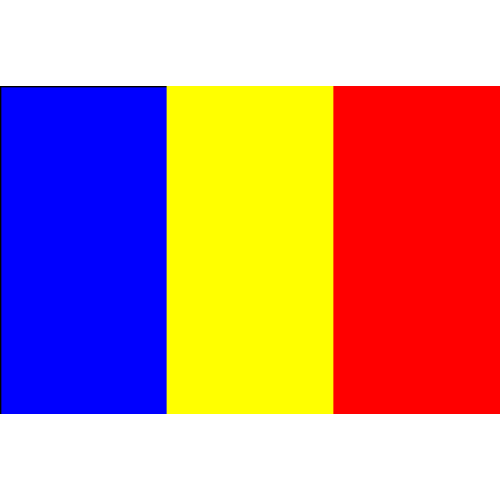 Zászló román 20 x 30 cm